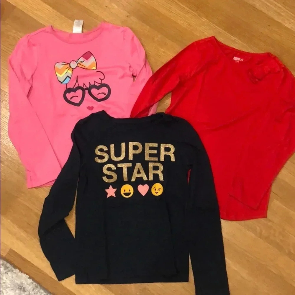 Long sleeve shirts trio